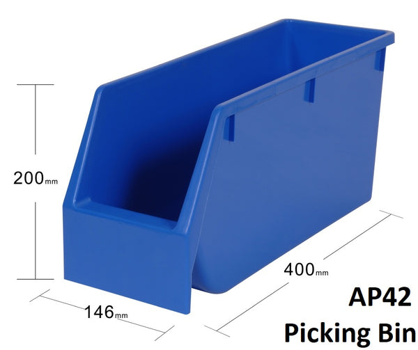 VISIPLAS AP42 Picking Bin with Dimensions