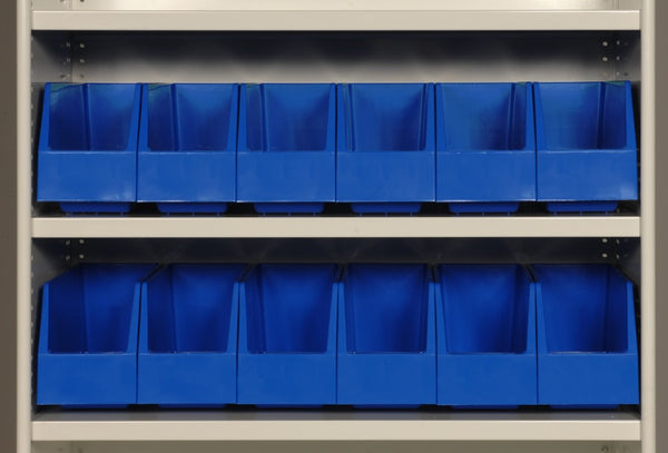 Picking Bins Blue 400x146x200mm Pack of 18 VISIPLAS AP42