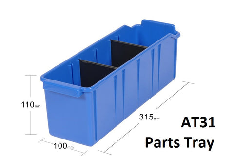 AT31 VISIPLAS Parts Trays Showing Dimensions