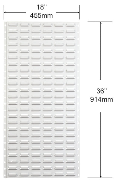 BL3 VISIPLAS Steel Louvre Panels 914mm H x 455mm W. Pack of 2