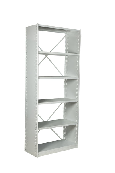 VISIPLAS BS201 Steel Shelving 6 Shelf Starter Kit with Kickplate