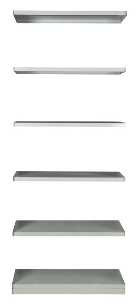 VISIPLAS BSP Pack of 6 Shelves plus Kickplate